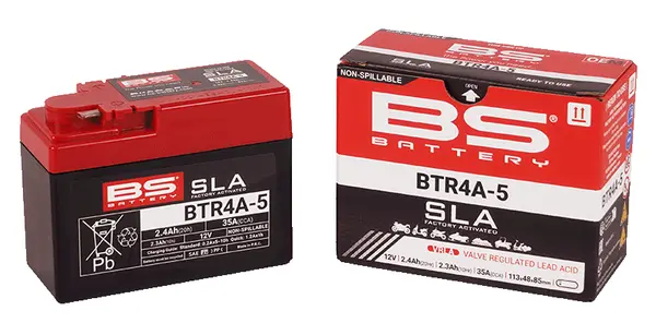 BS BATTERY Maintenance-free Battery Black -0