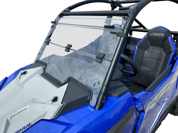 Deluxe Full Folding Windshield Clear -4