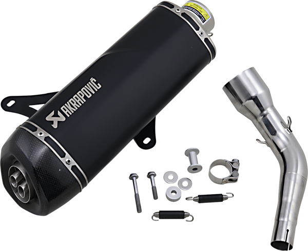 Stainless Steel Slip-on Line Scooter Muffler Black -0