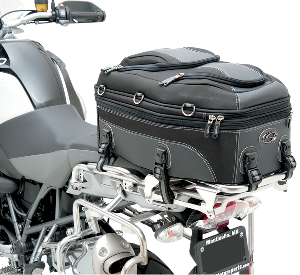 Pillion And Rear Rack Luggage Bag Black, 3, nordicamoto.ro