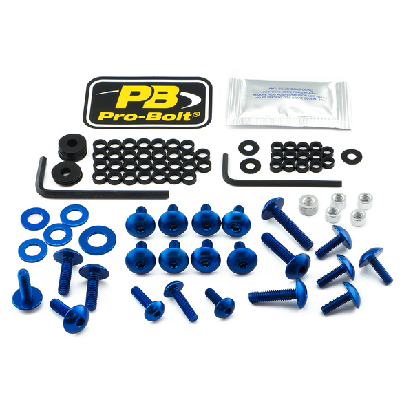 Fairing Bolt Kit For Kawasaki Blue, 1, nordicamoto.ro