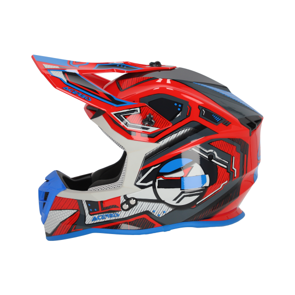 Casca Acerbis Linear 22-06 Rosu/Albastru XXL-1