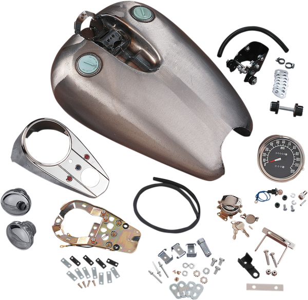 Quickbob Extended Dash-style Tank Kits For Sportster Raw, 2, nordicamoto.ro