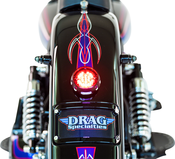 Custom Bobber Led Taillight And License Plate Mount Black, 1, nordicamoto.ro