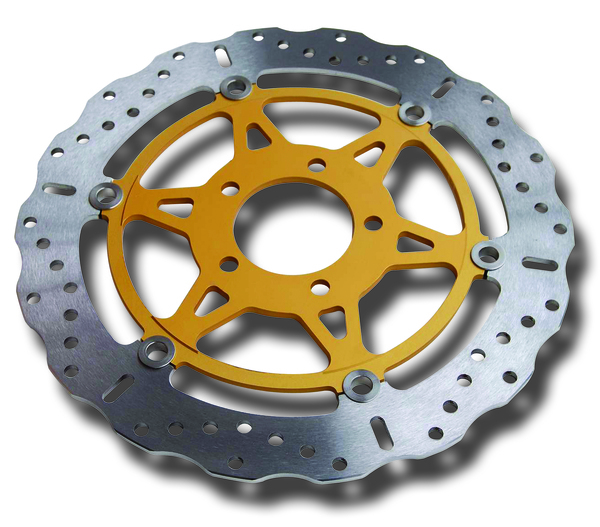 Contour X Series Brake Rotor Gold, Silver, Stainless Steel, 1, nordicamoto.ro