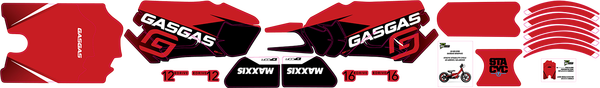 Stacyc Stability Cycle Graphics Kit Red, 2, nordicamoto.ro