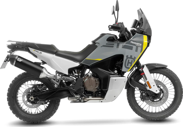 Tobă de eșapament LeoVince LV-14 Black Edition Slip-On pentru CFMOTO 800MT, 2, nordicamoto.ro