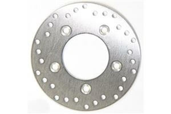 Round D-series Scooter Brake Rotor Silver, Stainless Steel, 1, nordicamoto.ro