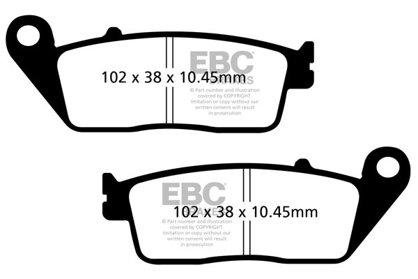 Sfa Series Organic Scooter Brake Pads, 2, nordicamoto.ro