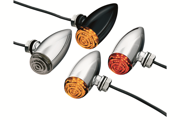 Led Mini Bullet Lights Black, Gloss, 2, nordicamoto.ro