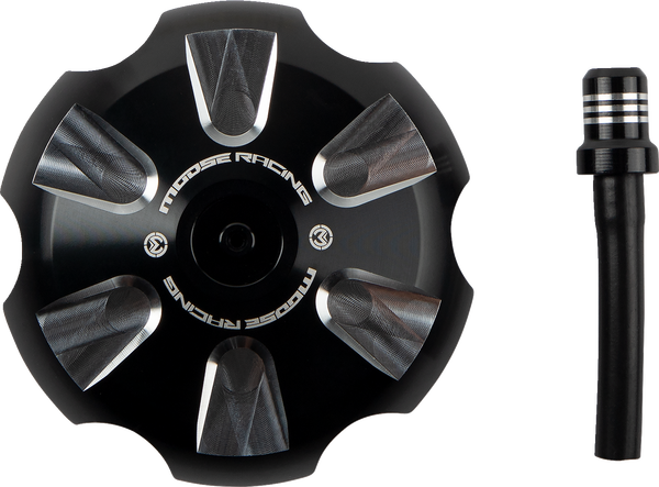 MOOSE RACING Aluminum Gas Cap Black -1