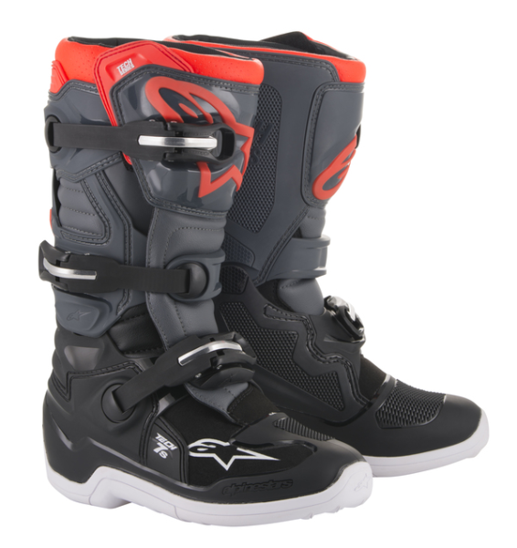 Cizme Copii Alpinestar Tech 7S White Red Gray-3