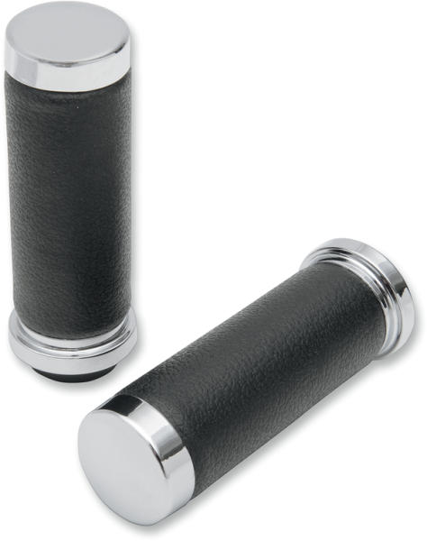 Textured Black Rubber Grips Black, 2, nordicamoto.ro