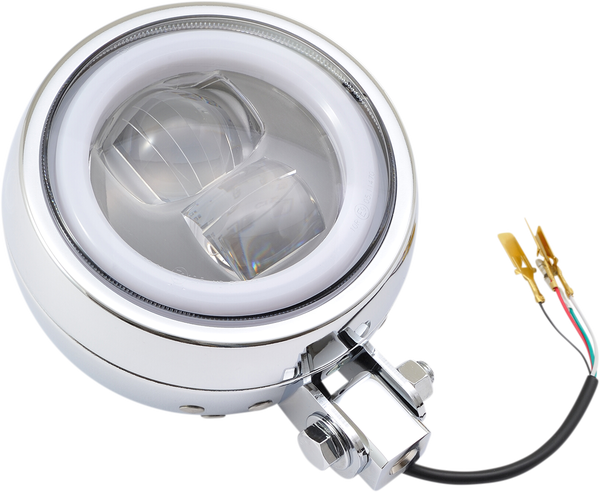 Headlight Capsule Chrome, 1, nordicamoto.ro