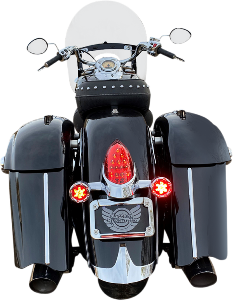 Probeam® Bullet Ringz Led Rear Turn Signals For Scout Red, 1, nordicamoto.ro