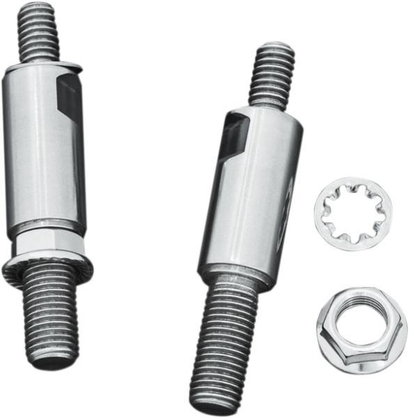 Raised Mirror Mount Adapters Silver, 1, nordicamoto.ro