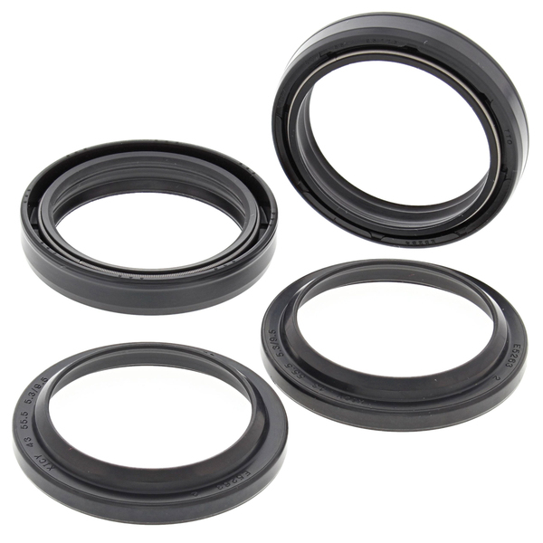 Set garnitură de ulei/garnitură antipraf pentru furcă, negru, 1, nordicamoto.ro