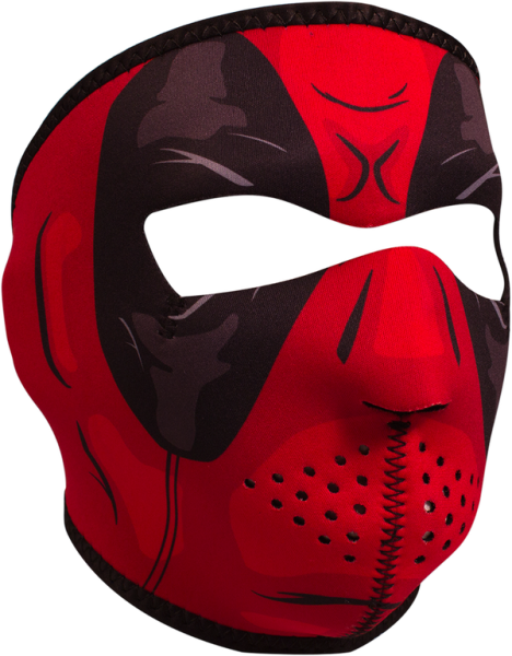 Full Mask Red Dawn Black, Red, 1, nordicamoto.ro