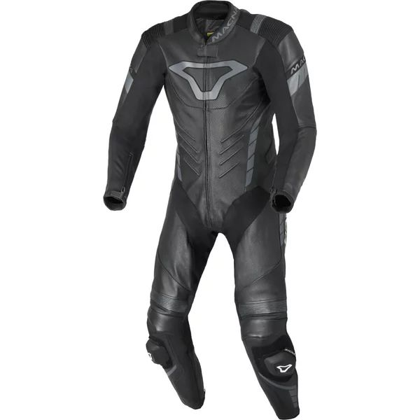 Combinezon de piele 1 piesa MACNA VARSHALL 52 Negru/Portocaliu/Alb, 9, nordicamoto.ro