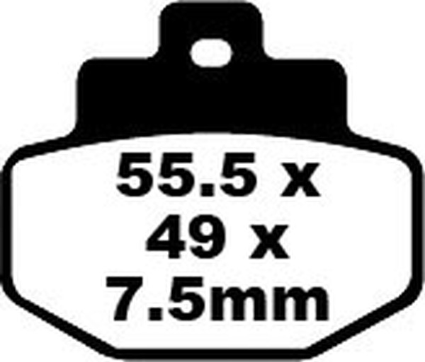 Sfa Series Organic Scooter Brake Pads, 1, nordicamoto.ro