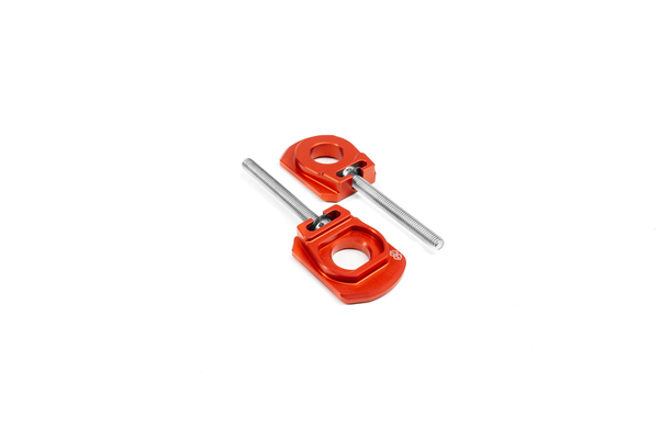 Axb Chain Adjuster Axle Blocks Natural, Red, 1, nordicamoto.ro