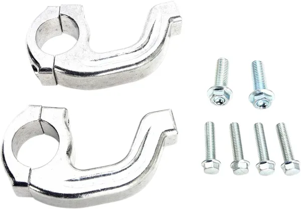 MOOSE RACING Replacement Contour Handguard Inner Mount Clamp Silver 