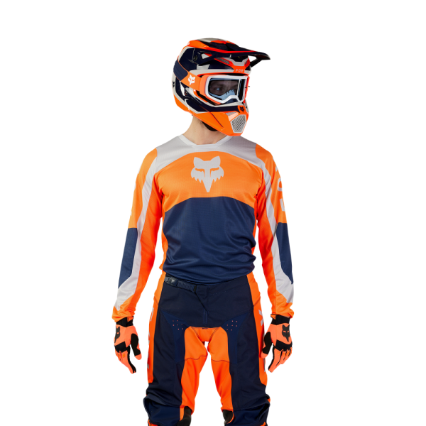 Tricou Moto Fox 180 Nitro Portocaliu Fluo-1