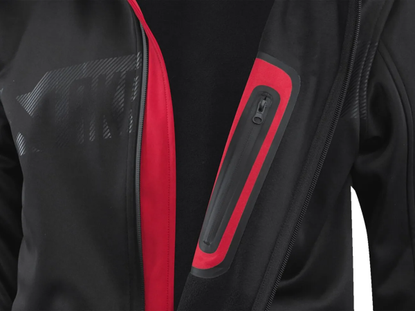 Corpo Soft Shell Jacket Red, Black -1