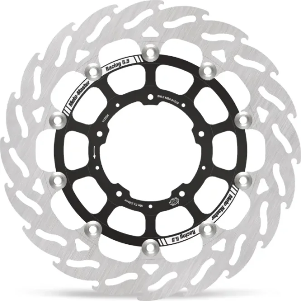 Seria Flame – Rotor Race, negru-oțel inoxidabil, 1, nordicamoto.ro
