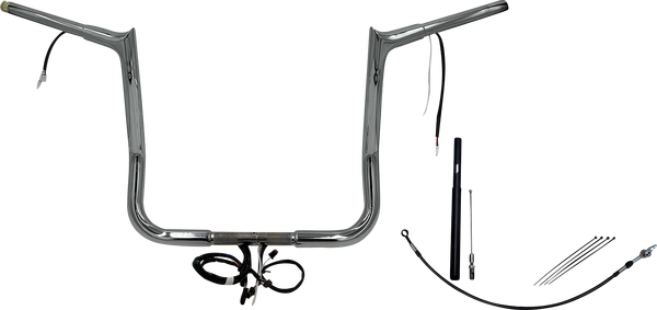 Plug & Play Ez Install 1-1/4(r) Pointed Top Handlebar Kit Silver, 2, nordicamoto.ro