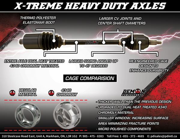 Heavy Duty X-treme Axle Black -1
