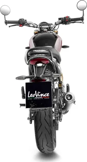 Tobă de eșapament LeoVince GP One Slip-On pentru Triumph Scrambler 400 X, 5, nordicamoto.ro