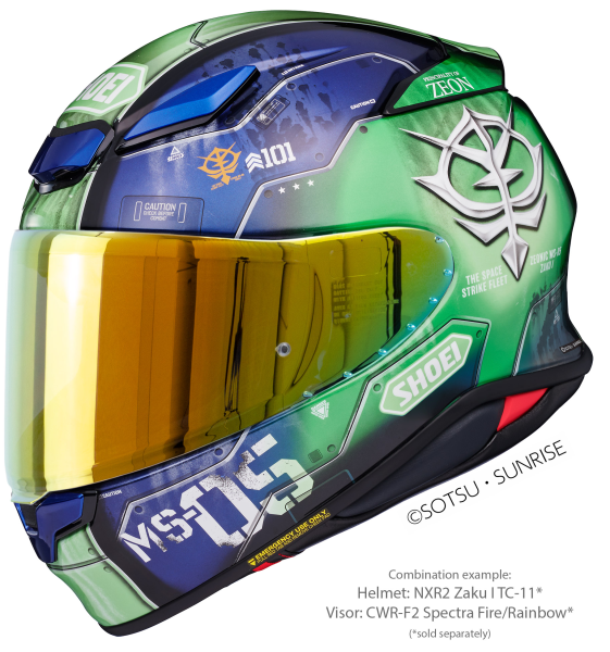 Casca integrala SHOEI NXR2 ZAKU I TC-11 Albastru/Verde XXL-2