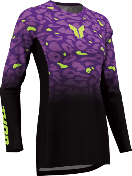 Tricou pentru femei Launchmode, model Spotted, violet-negru, 1, nordicamoto.ro