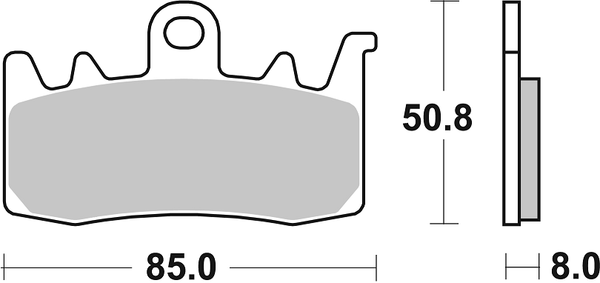Dc Racing Dual Carbon Brake Pads, 2, nordicamoto.ro