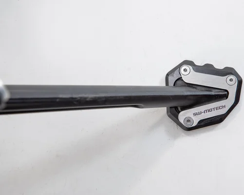 Extensie pentru piciorul suportului lateral, negru, argintiu, 3, nordicamoto.ro