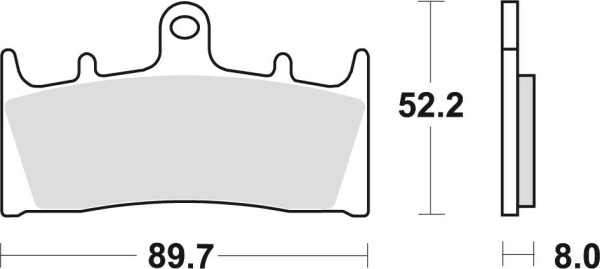 Placute frana fata TRW Organice KAWASAKI ZX9R '96-'01/ZRX 1100/1200 '96-'06/VN 1500 '02-'03/VN 1600 '04-'08/SUZUKI GSF 1200 '01-'05/GSX 1400 '01-'07/VZ 1600 '04-'05