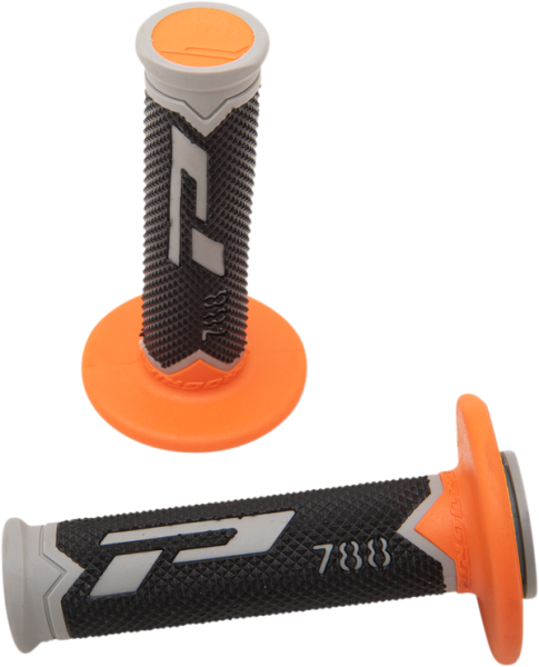 Cross Triple Density 788 Grips Black, Gray, Orange, 1, nordicamoto.ro