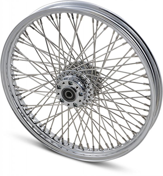 Front Wheel 21x2.15 Single-disc 80-spoke Chrome Silver, 1, nordicamoto.ro