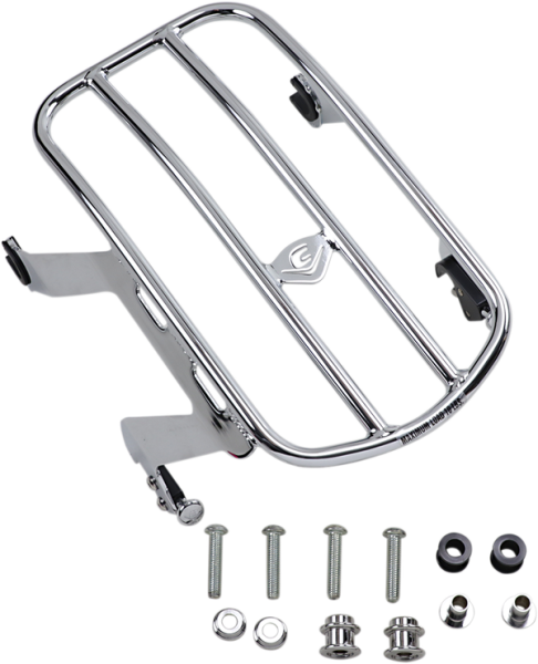 Detachable Solo Luggage Rack Silver, 2, nordicamoto.ro