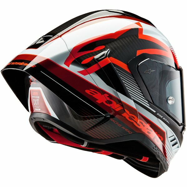 Casca integrala sport ALPINESTARS SUPERTECH R10 CARBON TEAM Negru/Rosu/Alb-3