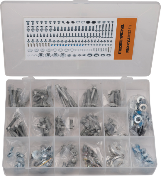 MOOSE RACING M1 Euro Bolt Kit Gray -2