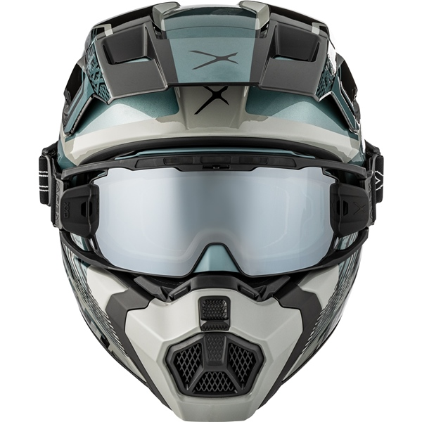 CKX Helmet Titan AMS Concordia Grey Gloss + Goggles M-0