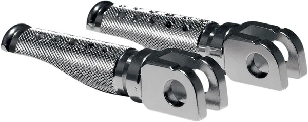 Slash-cut Style Footpegs Silver-0