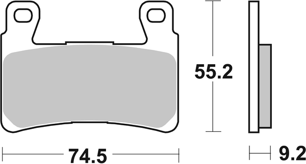 Ds Racing Dual Sintered Brake Pads, 1, nordicamoto.ro