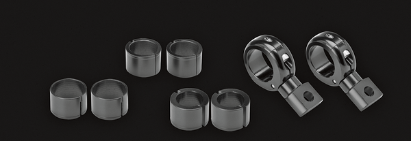 360° X 4 Universal Brackets Black, 2, nordicamoto.ro