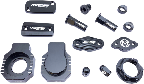 MOOSE RACING Bling Pack Kit Black, Anodized, 1, nordicamoto.ro
