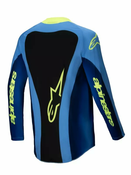 Tricou Alpinestars Techstar Melt Blue/Yellow-0