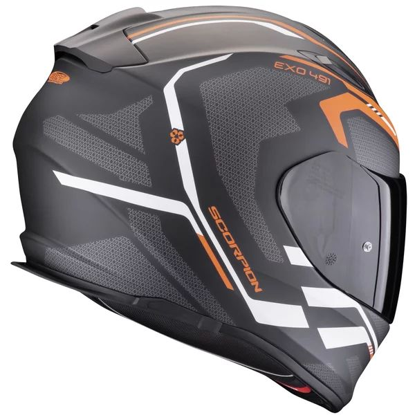 Casca integrala SCORPION EXO-491 KRIPTA Alb/Negru XL, 6, nordicamoto.ro