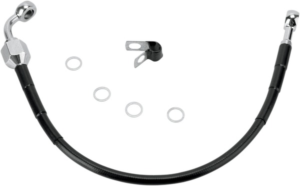 Stainless Steel Brake Line Kit Black, 1, nordicamoto.ro